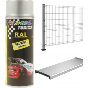 Barva ve spreji Dupli Color Akrylový lak ve spreji, saténový, RAL 9006 Stříbrná, 400 ml