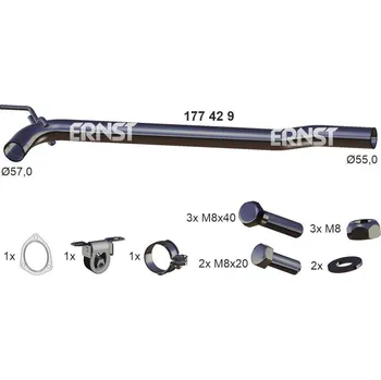 Katalyzátor Opravné potrubí, katalyzátor ERNST 177429