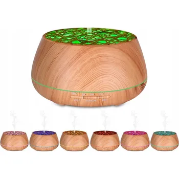 Zvlhčovač vzduchu Ultrazvukový zvlhčovač vzduchu difuzér s LED podsvícením 400 ml