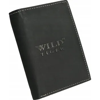 Peněženka Wild Tiger peněženka z pravé nubukové kůže černá - muž