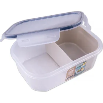 Dóza na potraviny Dóza UH s těsněním Lux QUICK obdélníková 1000ml transparentní s vkladem