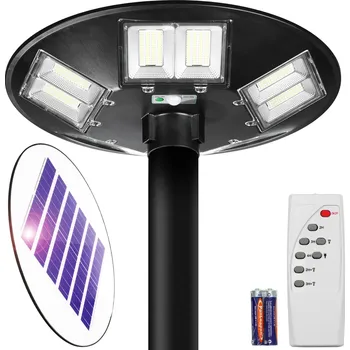 Dekorativní svítidlo Interlook LDT-B840 | Pouliční lucerna, UFO LED solární lampa | 1000W, 12Ah, IP65, 672 LED SMD5730 | velký solární panel 6V/15W | Dálkový