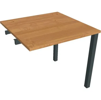 Psací stůl Stůl pracovní US 800 R řetězící rovné - OLŠE , ČERNÁ