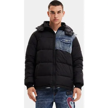 DESIGUAL ČERNÁ PÉŘOVÁ BUNDA (S)