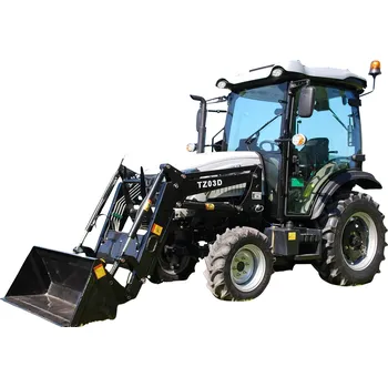 Zahradní traktor Tauros TE254c - malotraktor bez kabiny + čelní nakladač TZ03D