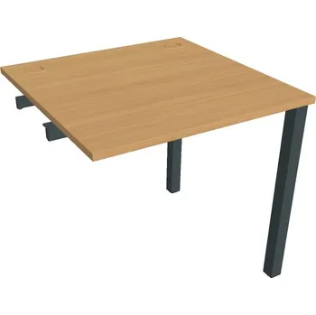 Psací stůl Stůl pracovní US 800 R řetězící rovné - BUK , ČERNÁ