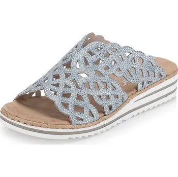 Dámské pantofle Dámské nazouváky RIEKER V0689-12 modrá S6 42