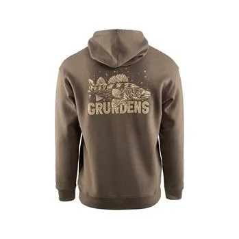 Pánská mikina Grundéns King of the Lakes Hoodie Otter Heather Velikost: XXL