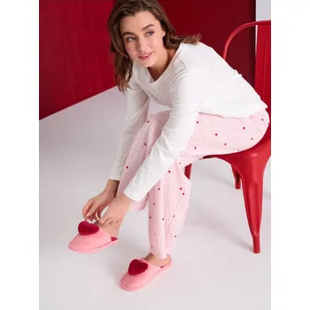 Dámské pantofle Sinsay - Pantofle s 3D prvky - růžová - 655GR-30X - 655GR-30X-367