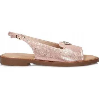 Dámská obuv VINCEZA dámské sandály 17384 ZŁOTY s plochým podpatkem, velikost 37