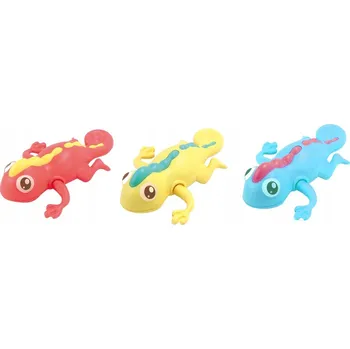 Hračka pro nejmenší Natahovací hračka do vany - Ještěrka 14 cm