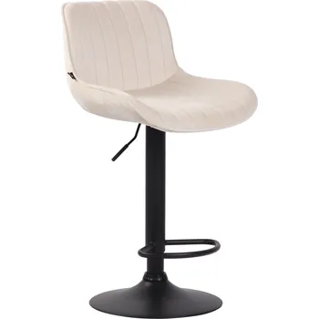 Barová židle LRCZ Sametová barová židle Lentini Barva: hnědá, Barva rámu: chrom