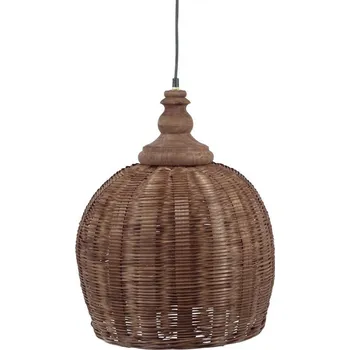 Přírodní antik závěsné světlo lampa z proutěného ratanu - Ø 34*52cm/ E27/ 25W