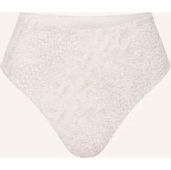 Dámské plavky Calvin Klein Dámské Bikiny S Vysokým Pasem, šedá / krémová, 42