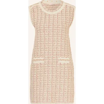 Dámské šaty Liu Jo Dámské Bouclé Šaty S Flitry A Ozdobnými Kamínky, režná...