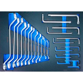 MB-TCI-602, Vložka do dílenského vozíku 3/3: sada očkových klíčů / Torx klíčů