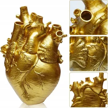 Váza PEVNÁ UNIKÁTNÍ VÁZA VE TVARU LIDSKÉHO SRDCE - DOKONALE ZPRACOVANÁ