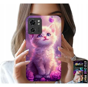 Pouzdro na mobilní telefon POUZDRO PRO MOTOROLA EDGE 40 - ROZTOMILÉ KOTĚ, KOČKA, SE ZVÍŘÁTKY