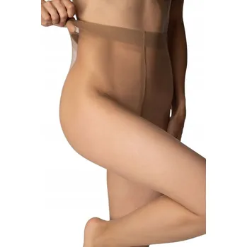 Dámské punčochy MONA Nebbia 10 DEN hladké matné punčocháče lycra béžové 2-S Daino