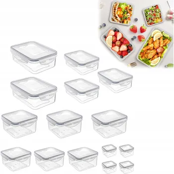 Dóza na potraviny 15 ks dóz na potraviny, sada úložných boxů do kuchyně