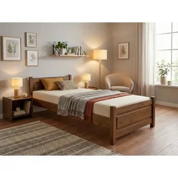 Postel Postel 111 - masiv borovice 120x200, Moření MD: Dub