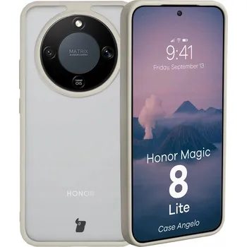 Pouzdro na mobilní telefon Zadní Kryt Bizon pro Honor Magic8 Lite béžová