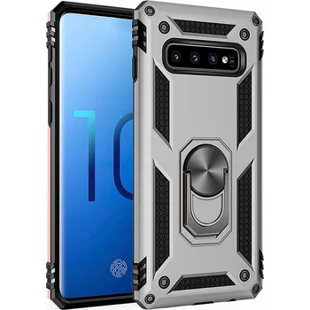 Pouzdro na mobilní telefon Zadní Kryt Spacecase pro Samsung Galaxy S10+ stříbrný