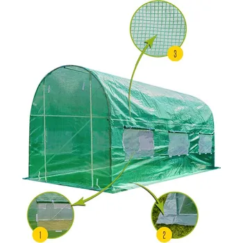 Fóliovník Fólie na fóliovník 3x2x2m zelená 6m2 F1625 Tomido