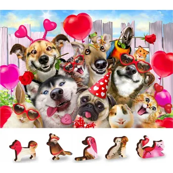 WoodenCity Puzzle 150 dílků Čas na párty