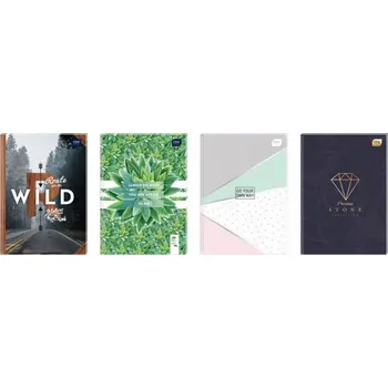 Sešit Sešit A5 s mřížkou Interdruk, tvrdé desky, 96 listů, vícebarevný