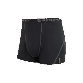 Pánské termo spodní prádlo SENSOR DOUBLE FACE pánské trenky krátké černé XXXL; Černá trenky