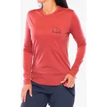 Mikina Patagonia L/S Cap Cool Merino Graphic červená vel. S