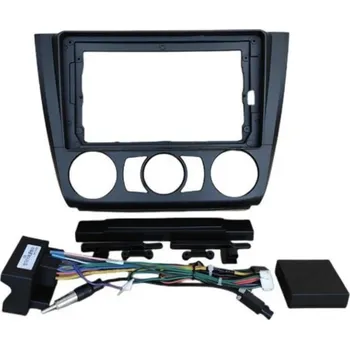 Auto Hi-Fi Rámeček s napájecím kabelem pro 9" autorádio do BMW E87 Ovládání klimatizace: Varianta A - manuální CHR1650_VAR