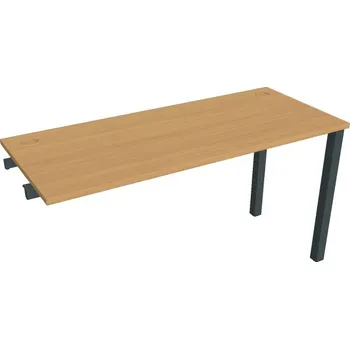 Psací stůl Stůl pracovní úzký UE 1400 R řetízící rovné - BUK , ČERNÁ