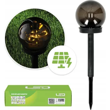 Venkovní osvětlení Solární lampa , černá, 24 cm, 1 ks