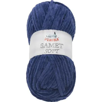 Příze Příze SAMET Modrá BX10300 - 100g / 100 m