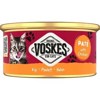 Krmivo pro kočku VOSKES CAT MOKRÉ KRMIVO PRO KOČKY S KUŘECÍM MASO 85G