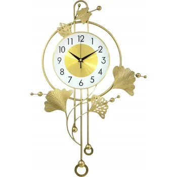 Hodiny Nástěnné hodiny, černo-zlaté, 41 cm (průměr / rozměry)