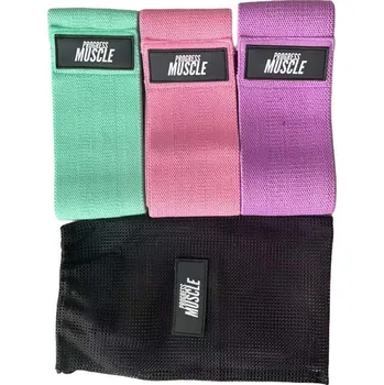ProgressMuscle Set textilních odporových gum - Booty band