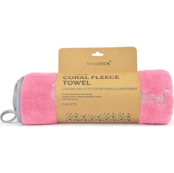 Kosmetika pro psa Show Tech Fleecový ručník Show Tech+ 56 x 90 cm - růžový