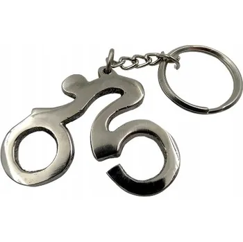 PŘÍVĚSEK NA KLÍČE kovová cyklista KOLO CYKLISTA klíčenka