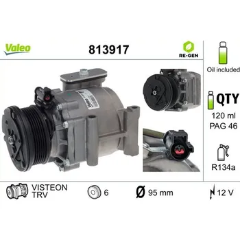Kompresor klimatizace Kompresor, klimatizace VALEO 813917