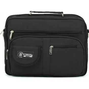 Bellugio taška na dokumenty, nylonová, bez vzoru