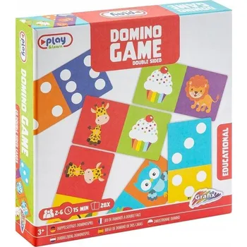 Desková hra LOGICKÁ HRA PUZZLE BAREVNÉ OBOUSTRANNÉ DOMINO