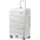 Kono K2094L Kufr spinner 66cm Bílý Polypropylen