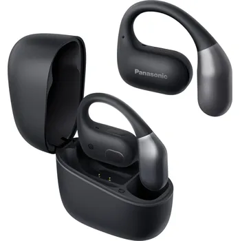 Sluchátka Panasonic RB-F10 bezdrátová sluchátka Open Design (dva mikrofony pro hovory a ENC, Bluetooth 5.4 a Multipoint, voděodolnost IPX4), černá