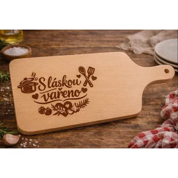 Kuchyňské prkénko Dary dřeva Dřevěné prkénko do kuchyně – originální dárek Velikost: Malé 11x27
