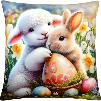 Polštář Velikonoční polštář EASTER FRIENDS VIII. 40x40 cm Mybesthome Varianta: Povlak na polštář s výplní, 40x40 cm