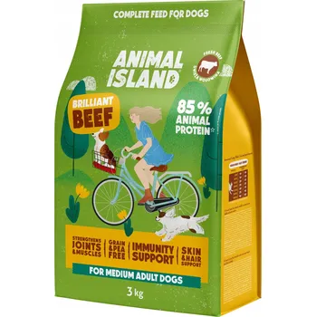 Krmivo pro psa Animal Island Brilliant Beef Suché krmivo pro psy Hovězí 3 kg