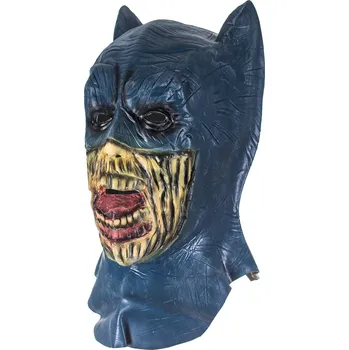 Karnevalová maska Maska na obličej Korbi LATEKSOVÁ MASKA ZOMBIE BATMAN latex zombie modrá